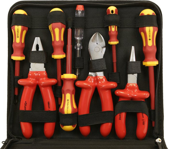 Набор инструментов Sturm! 1310-02-T9 9 предметов диэлектр.покр. Набор инструментов Sturm! 1310-02-T9 9 предметов диэлектр.покр.