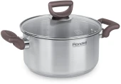 Кастрюля Rondell Fest RDS-1322 2.8л. d=20см (с крышкой) стальной Кастрюля Rondell Fest RDS-1322 2.8л. d=20см (с крышкой) стальной