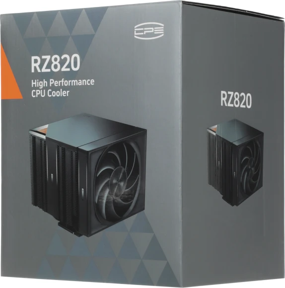 Устройство охлаждения(кулер) PcCooler RZ820 Soc-AM5/AM4/1200/1700/1851 черный 4-pin 32dB Al+Cu 300W 1860gr Ret (RZ820-BKNWNX-GL)