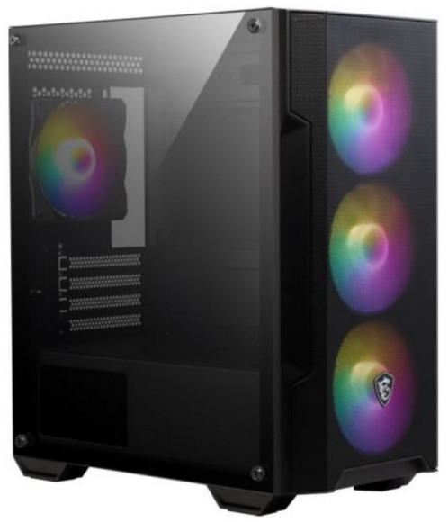 Корпус MSI MAG Forge M100A черный без БП mATX 2x120mm 2xUSB2.0 1xUSB3.0 audio bott PSU