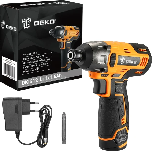 Винтоверт Deko DKIS12-L аккум. патрон:шестигр.1/4" (063-4105)