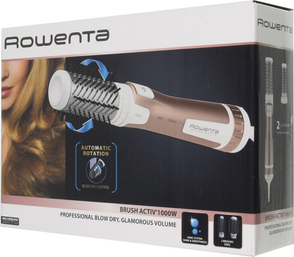 Фен-щетка Rowenta CF9520F0 1000Вт бежевый (1830006272)