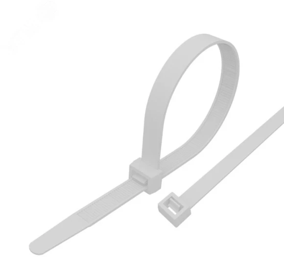 Стяжка пластиковая Rexant 87-0250 250x3.6мм (упак:100шт) нейлон внешний (-60/+85) белый Стяжка пластиковая Rexant 87-0250 250x3.6мм (упак:100шт) нейлон внешний (-60/+85) белый