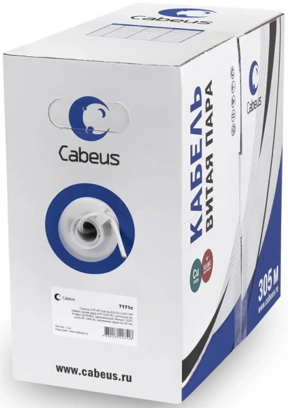 Кабель информационный Cabeus UTP-4P-Cat.6-SOLID-LSZH кат.6 U/UTP LSZH внутренний 305м оранжевый Кабель информационный Cabeus UTP-4P-Cat.6-SOLID-LSZH кат.6 U/UTP LSZH внутренний 305м оранжевый