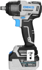 Гайковерт Deko ZKIS20 Pro Max аккум. патрон:квад.1/2" (кейс в комплекте) (083-1089)