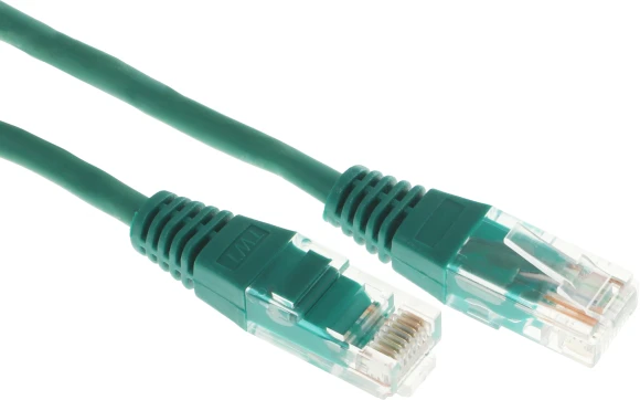 Патч-корд Lanmaster UTP TWT-45-45-2.0-GN UTP RJ-45 вил.-вилка RJ-45 кат.5E 2м зеленый ПВХ