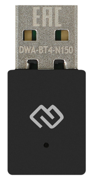 Сетевой адаптер Wi-Fi + Bluetooth Digma DWA-BT4-N150 N150 USB 2.0 (ант.внутр.) 1ант.