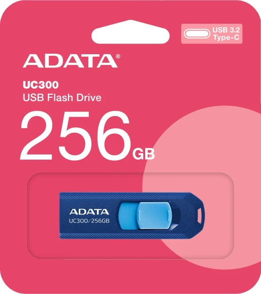 Флеш Диск A-Data 256GB Type-C UC300 ACHO-UC300-256G-RNB/BU USB3.2 синий/голубой Флеш Диск A-Data 256GB Type-C UC300 ACHO-UC300-256G-RNB/BU USB3.2 синий/голубой