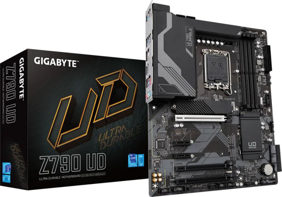 Материнская плата Gigabyte Z790 UD Soc-1700 Intel Z790 4xDDR5 ATX AC`97 8ch(7.1) 2.5Gg RAID+HDMI+DP