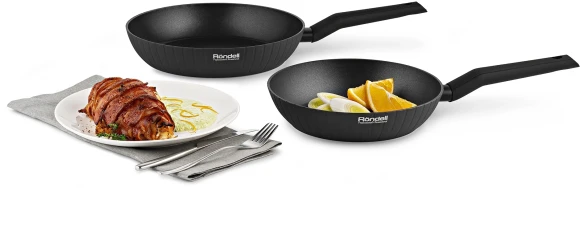 Сковорода Rondell Vero RDA-1493 круглая 24см покрытие: Xylan Plus ручка несъемная (без крышки) серый