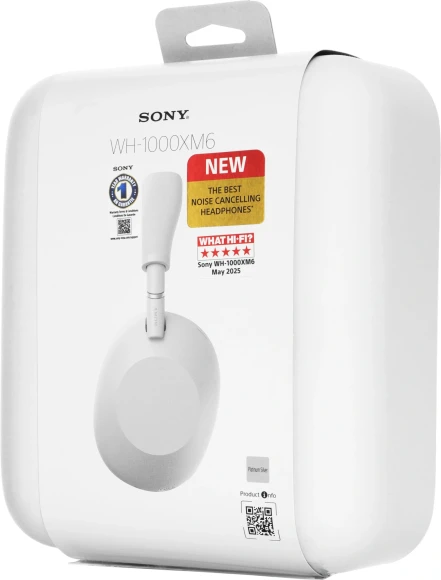 Гарнитура мониторные Sony WH-1000XM6 1.2м серебристый беспроводные bluetooth оголовье (WH1000XM6/SME)