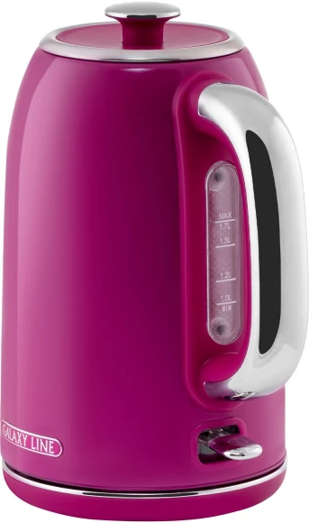Чайник электрический Galaxy Line GL 0346 1.7л. 2200Вт малиновый корпус: нерж.сталь (ГЛ0346Л) Чайник электрический Galaxy Line GL 0346 1.7л. 2200Вт малиновый корпус: нерж.сталь (ГЛ0346Л)
