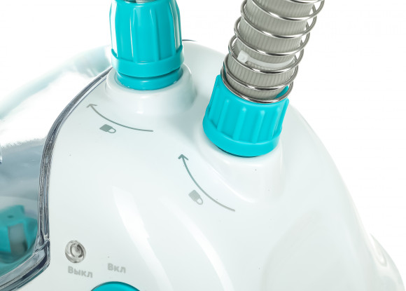 Отпариватель напольный Kitfort КТ-957 1500Вт белый/бирюзовый