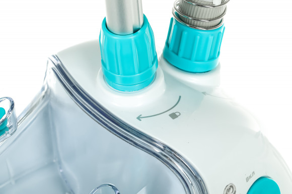 Отпариватель напольный Kitfort КТ-957 1500Вт белый/бирюзовый