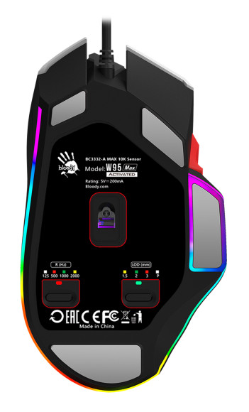 Мышь A4Tech Bloody W95 Max Naraka белый/рисунок оптическая 12000dpi USB 6but Мышь A4Tech Bloody W95 Max Naraka белый/рисунок оптическая 12000dpi USB 6but