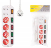 Сетевой удлинитель Most A16 5м (6 розеток) белый (коробка)