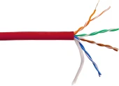 Кабель информационный Lanmaster LAN-5EUTP-HFLT-RD кат.5E UTP 4 пары 24AWG LSZH внутренний 305м красный