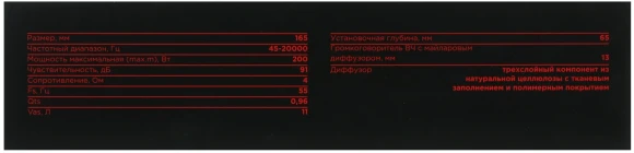 Колонки автомобильные Ural АК-74 М (без решетки) 200Вт 91дБ 4Ом 16.5см (6 1/2дюйм) (ком.:2кол.) коаксиальные двухполосные