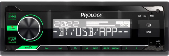Автомагнитола Prology GT-160 1DIN 4x55Вт v4.2 ПДУ (PRGT160)