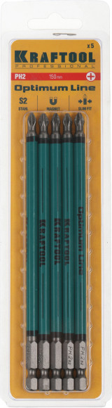 Набор бит Kraftool 26122-2-150-5 (5пред.) для шуруповертов Набор бит Kraftool 26122-2-150-5 (5пред.) для шуруповертов