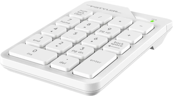 Числовой блок A4Tech FGK21C белый USB беспроводная slim для ноутбука