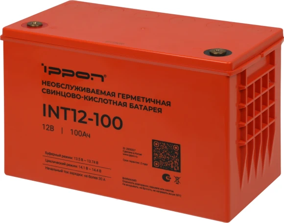 Батарея для ИБП Ippon INT12-100 12В 100Ач Батарея для ИБП Ippon INT12-100 12В 100Ач