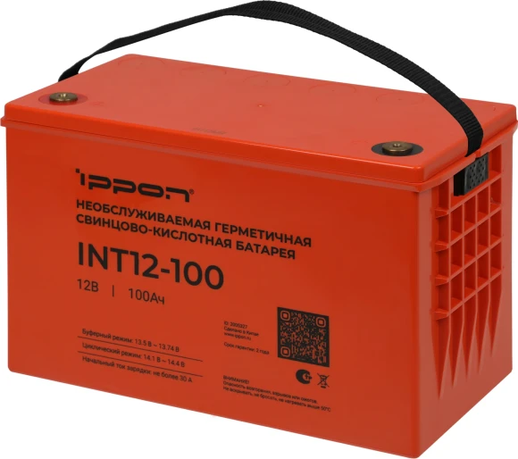 Батарея для ИБП Ippon INT12-100 12В 100Ач Батарея для ИБП Ippon INT12-100 12В 100Ач