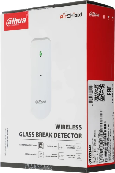 Датчик разб.стекла Dahua DHI-ARD512-W2(868) белый Датчик разб.стекла Dahua DHI-ARD512-W2(868) белый