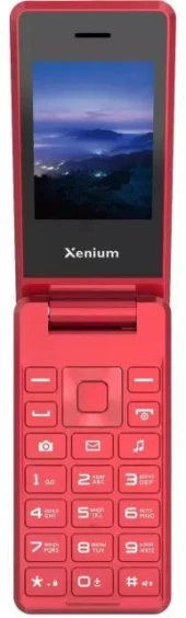 Мобильный телефон XENIUM X600 красный раскладной 2Sim 2.8" 240x320 Nucleus 0.3Mpix GSM900/1800 MP3 FM microSD max32Gb Мобильный телефон XENIUM X600 красный раскладной 2Sim 2.8" 240x320 Nucleus 0.3Mpix GSM900/1800 MP3 FM microSD max32Gb