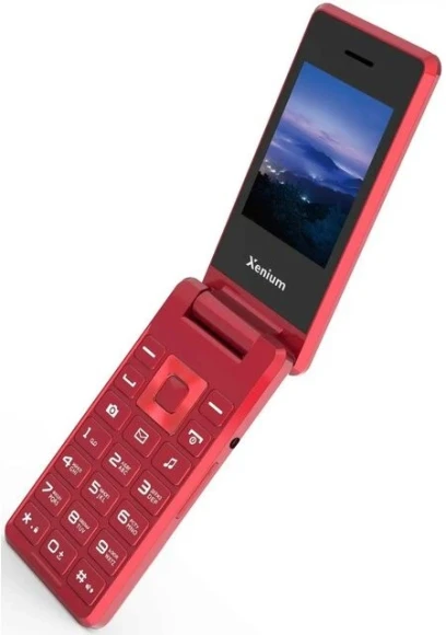 Мобильный телефон XENIUM X600 красный раскладной 2Sim 2.8" 240x320 Nucleus 0.3Mpix GSM900/1800 MP3 FM microSD max32Gb Мобильный телефон XENIUM X600 красный раскладной 2Sim 2.8" 240x320 Nucleus 0.3Mpix GSM900/1800 MP3 FM microSD max32Gb