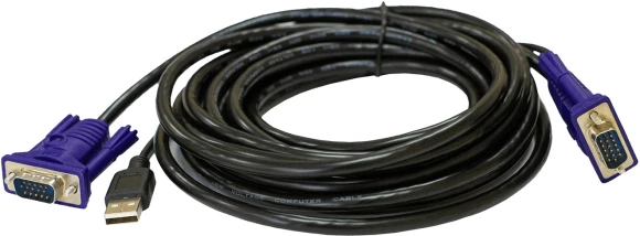 Кабель KVM Origo OKVMCU3 3м черный VGA-USB (m) (OKVMCU3/A1A)