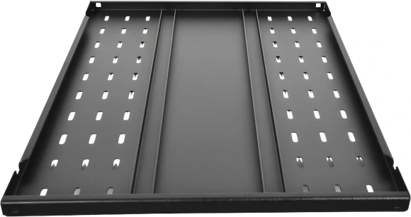 Полка стационарная для аккумуляторов ЦМО СВ-75АК-9005 1U нагр.:200кг. 19" 750мм черный (упак.:1шт)