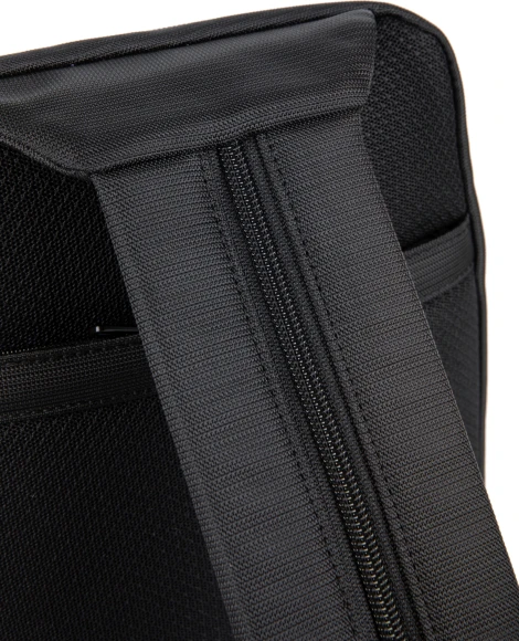 Рюкзак слинг мужской Piquadro Marcel CA6448W138/N черный нейлон/натур.кожа