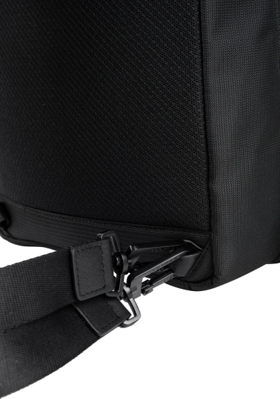 Рюкзак слинг мужской Piquadro Marcel CA6448W138/N черный нейлон/натур.кожа