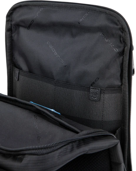 Рюкзак слинг мужской Piquadro Marcel CA6448W138/N черный нейлон/натур.кожа