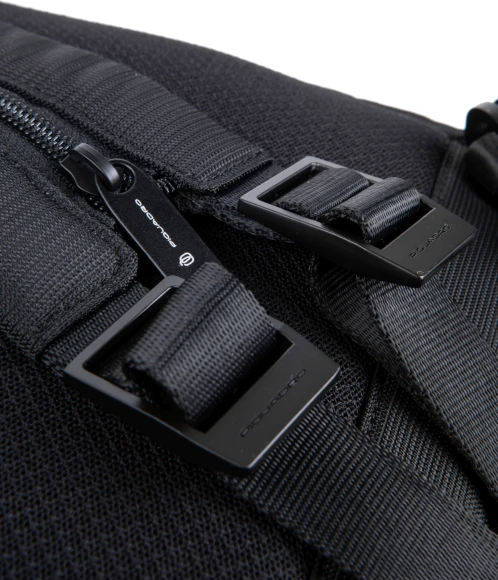 Рюкзак слинг мужской Piquadro Marcel CA6448W138/N черный нейлон/натур.кожа