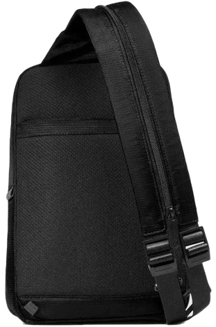 Рюкзак слинг мужской Piquadro Marcel CA6448W138/N черный нейлон/натур.кожа