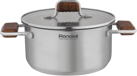 Кастрюля Rondell Fjord RDS-1791 3.2л. d=20см (с крышкой) стальной