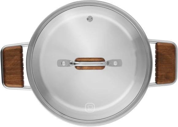 Кастрюля Rondell Fjord RDS-1791 3.2л. d=20см (с крышкой) стальной Кастрюля Rondell Fjord RDS-1791 3.2л. d=20см (с крышкой) стальной