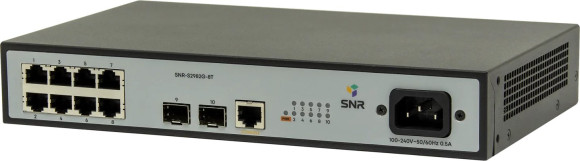 Коммутатор SNR SNR-S2982G-8T (L2) 8x1Гбит/с 2SFP управляемый Коммутатор SNR SNR-S2982G-8T (L2) 8x1Гбит/с 2SFP управляемый