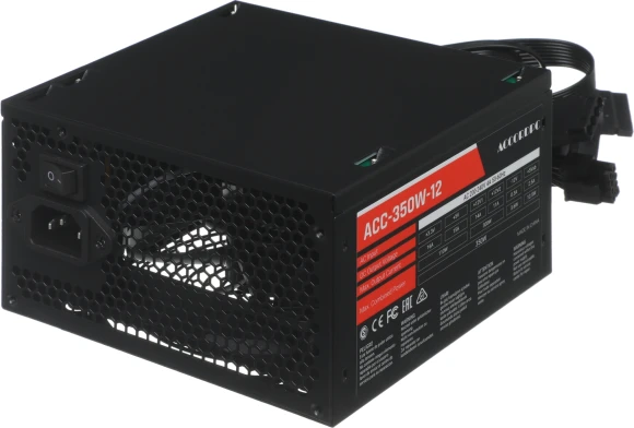 Блок питания Accord ATX 350W ACC-350-12 (20+4pin) 120mm fan 4xSATA Блок питания Accord ATX 350W ACC-350-12 (20+4pin) 120mm fan 4xSATA