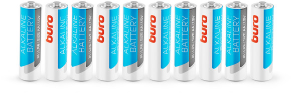 Батарея Buro Alkaline LR6 AA (10шт) коробка