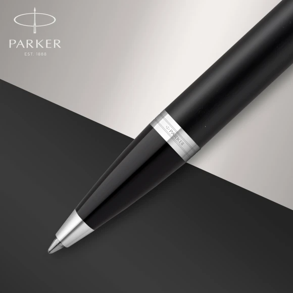 Ручка шариков. Parker IM Essential K319 (2143632) Matte Black CT M син. черн. подар.кор.