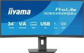 Монитор Iiyama 34" ProLite XCB3497WQSNPH-B1 черный VA LED 21:9 HDMI M/M Cam матовая HAS Piv 3000:1 350cd 178гр/178гр 3440x1440 120Hz FreeSync Premium DP UW USB 9.7кг Монитор Iiyama 34" ProLite XCB3497WQSNPH-B1 черный VA LED 21:9 HDMI M/M Cam матовая HAS Piv 3000:1 350cd 178гр/178гр 3440x1440 120Hz FreeSync Premium DP UW USB 9.7кг