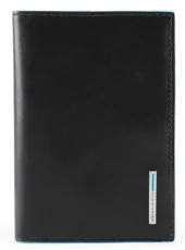 Обложка для документов Piquadro Blue Square PP5256B2/N черный натур.кожа Обложка для документов Piquadro Blue Square PP5256B2/N черный натур.кожа