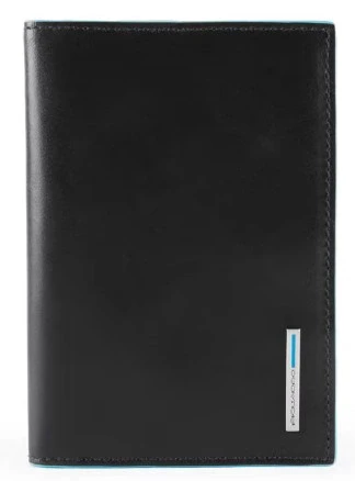 Обложка для документов Piquadro Blue Square PP5256B2/N черный натур.кожа Обложка для документов Piquadro Blue Square PP5256B2/N черный натур.кожа