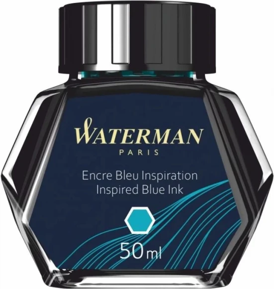 Флакон с чернилами Waterman (S0110810) Inspired Blue чернила 50мл для ручек перьевых