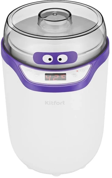 Йогуртница Kitfort КТ-2077-1 25Вт упр.:электрон. фиолетовый/белый Йогуртница Kitfort КТ-2077-1 25Вт упр.:электрон. фиолетовый/белый
