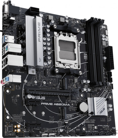 Материнская плата Asus PRIME A620M-A-CSM Socket AM5 AMD A620 4xDDR5 mATX AC`97 8ch(7.1) GbLAN RAID+VGA+HDMI+DP