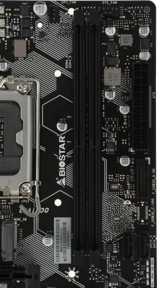 Материнская плата Biostar H610MS  Soc-1700 Intel H610 2xDDR4 mATX AC`97 8ch(7.1) GbLAN+HDMI+DP